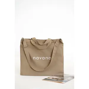 beige cotton tote
