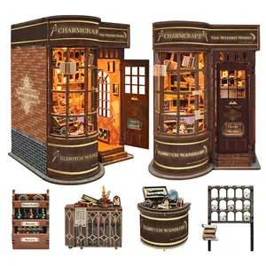 Book Nook Kit for Adults, Booknook DIY Miniature House Kit, 3D Wooden Puzzles for Adults, Wood Gifts for Book Lovers Women Friends - Magic Wand Shop