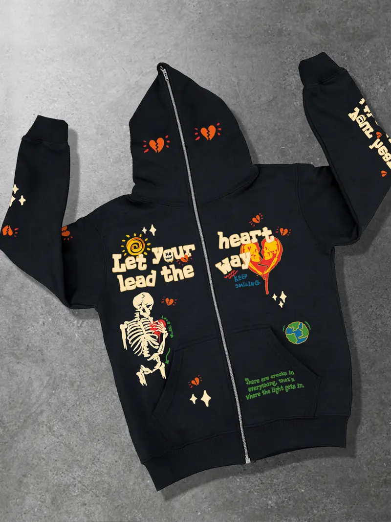 y2k graphic zip up hoodie - TikTok Shop