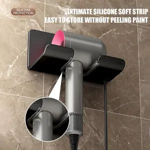 Hair Dryer Holder For Dyson Wall Mounted Hair Straightener Stand Nail-free Hair Dryer Support Bathroom Organizer Storage Shelf