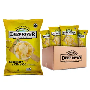 Deep River Snacks Rosemary  Olive Oil Chips, Healthy Snacks Option for parties  Get together, Kettle Chips Variety, Kosher Certified, 2Ounce (24)