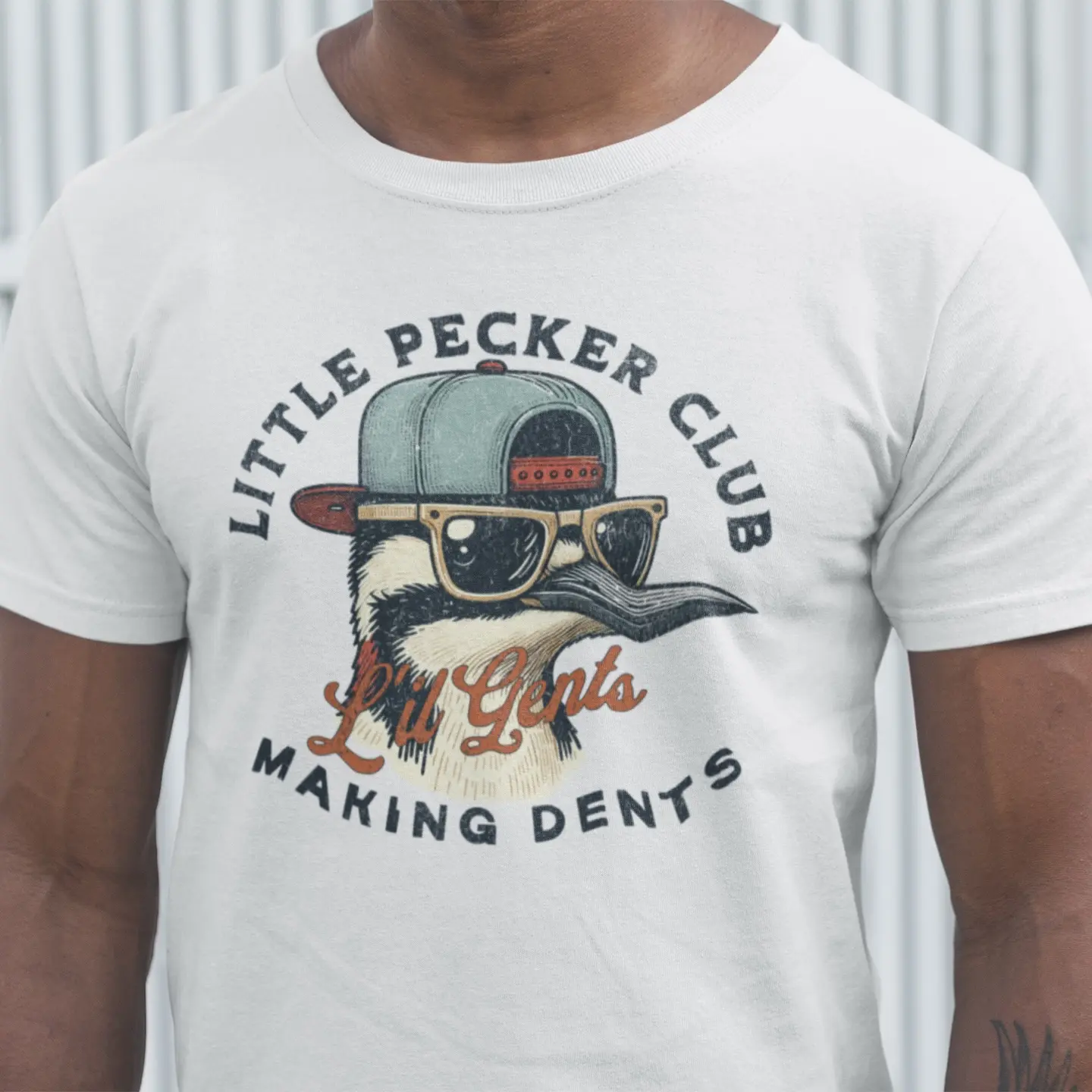 Little Pecker Club Graphic T-Shirt | Soft Breathable 100% Cotton Casual Top | Unisex Shortsleeve Shirt You'll Love, Day, Tapered, Ribbed, Menswear
