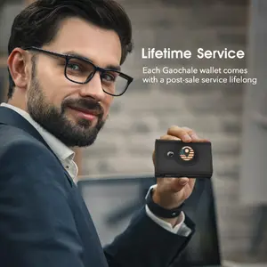 Yours Truly Decor Smart AirTag Wallet Carbon Fiber Magnetic Card Clip Leather RFID Travel Gear Hands-Free Airport Navigation Secure Luggage Strap