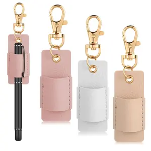 Neck-Mounted Pen Clip Organizer, Sleek Small Leather Pen Case, Easy to Store & Anti-Lost, Suitable for Nurses, Couriers, Office Workers, Multifunctional Stationery, Stationery Office Supplies, Work Accessories