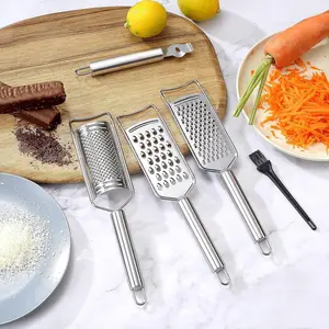 5PCS Cheese Grater Lemon Stainless Steel Grater with Handle Kitchen Grater Set Household Creative Vegetable Grater for Vegetable, Fruit, Chocolate Kitchen Gadgets