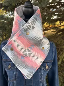 Western Neck Cowl Warmer Wool Bandana Style Accessory Ranch Wear Cowboy Wildrag Fashion Country Scarf Winter Gear Outdoor Enthusiast