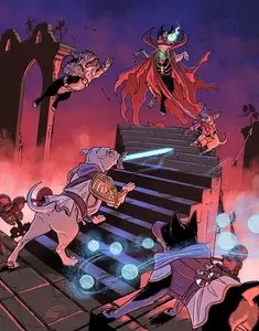 DUNGEONS & DOGGOS - "Lich Battle" 11X14 Print