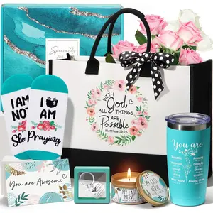 Christian Gifts for Women Faith, Inspirational Religious Gifts for Women, Catholic  Gifts Mothers Day Birthday Gifts for Women Mom Sister  Friends Grandma Wife Coworker w/ Canvas Tote Bag