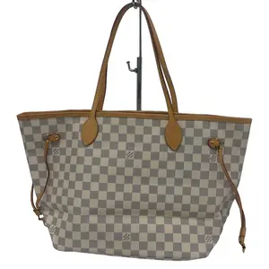 Pre-owned Louis Vuitton Canvas Tote Bags Damier Azur Neverfull MM L26023492