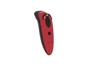 Socket Mobile D720 Barcode Scanner with Rechargeable Battery Pre-installed, Red