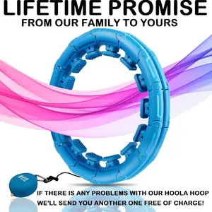 Smart Hula Fit Hoop For Adult Weight Loss- Infinity Exercise Hoola Hoop Weighted Hoola Hoop