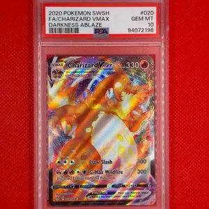 2020 POKEMON SWORD & SHIELD DARKNESS ABLAZE #020 FULL ART/CHARIZARD VMAX PSA 10