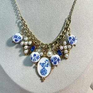 Custom Cuban Charm Cluster NECKLACE- Build Your Own Charm Necklace LIVE! - Pick Your Charms - 16"or 18" Chain Length with 2" Extender - Thin & Subtle or Thick & Statement Styles - Everyday Jewelry