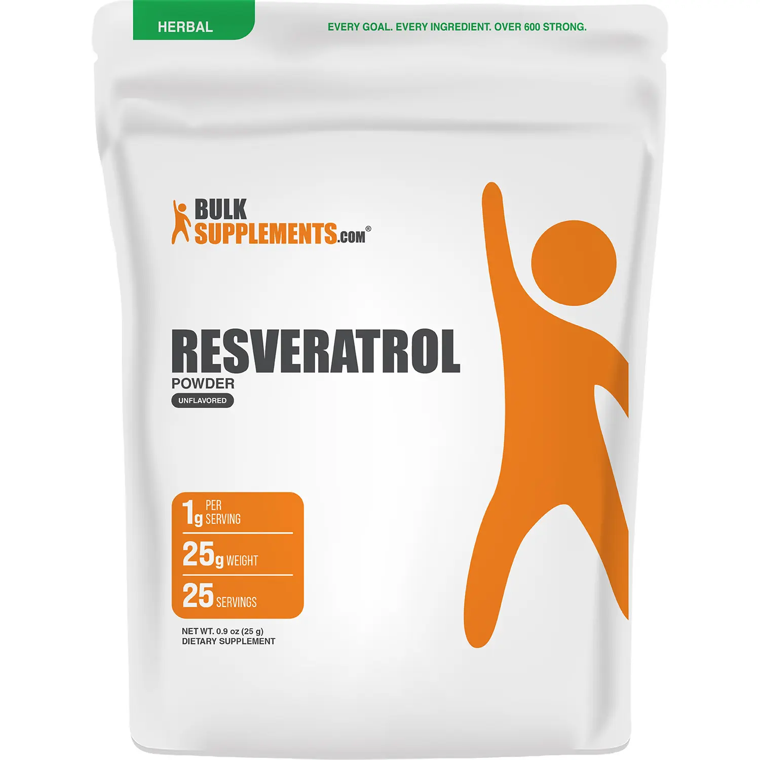 BulkSupplements - Resveratrol Powder - Immune - Heart Health - 25g - 1g per Serving