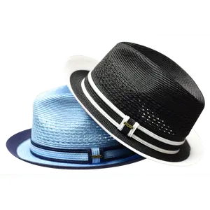 Retro Collection Fedora Hat with Center Dent Pinch Front Crown & 1.5" Two-Tone Hat Band Featuring Bruno Logo Pin for Elegant Street Style