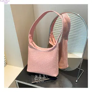 2026 Trending Korean Fashion PU Shoulder Bag - Ins Minimalist Solid Color Underarm Purse, Lightweight Elegant Casual Handbag for Women, Versatile Everyday Bag Ideal for Daily Outings, Shopping, Bags