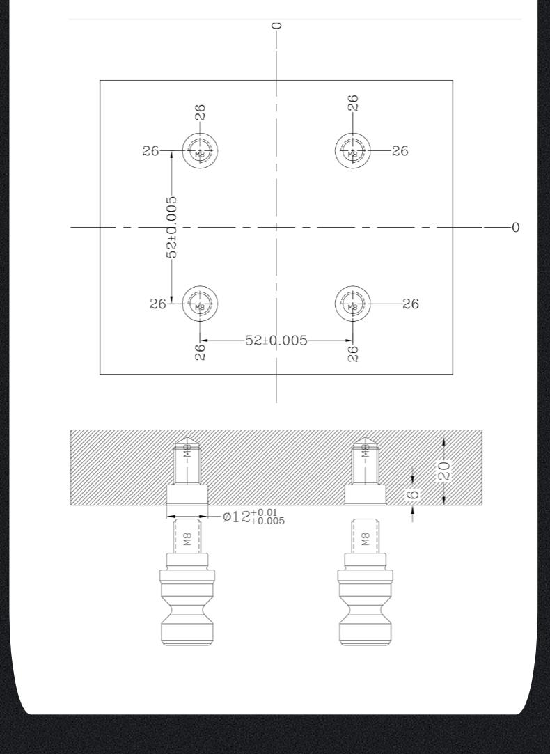 CNC zero point positioning chuck