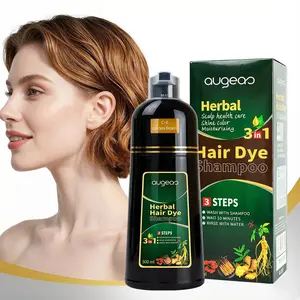 Instant Brownish gold Hair Shampoo,500ml Hair Shampoo for Coloring - 3 in 1 Herbal Hair Coloring Shampoo,Hair Dye,Nourishing & Dyeing for Men Women，Herbal Ingredients 100% Grey Coverage