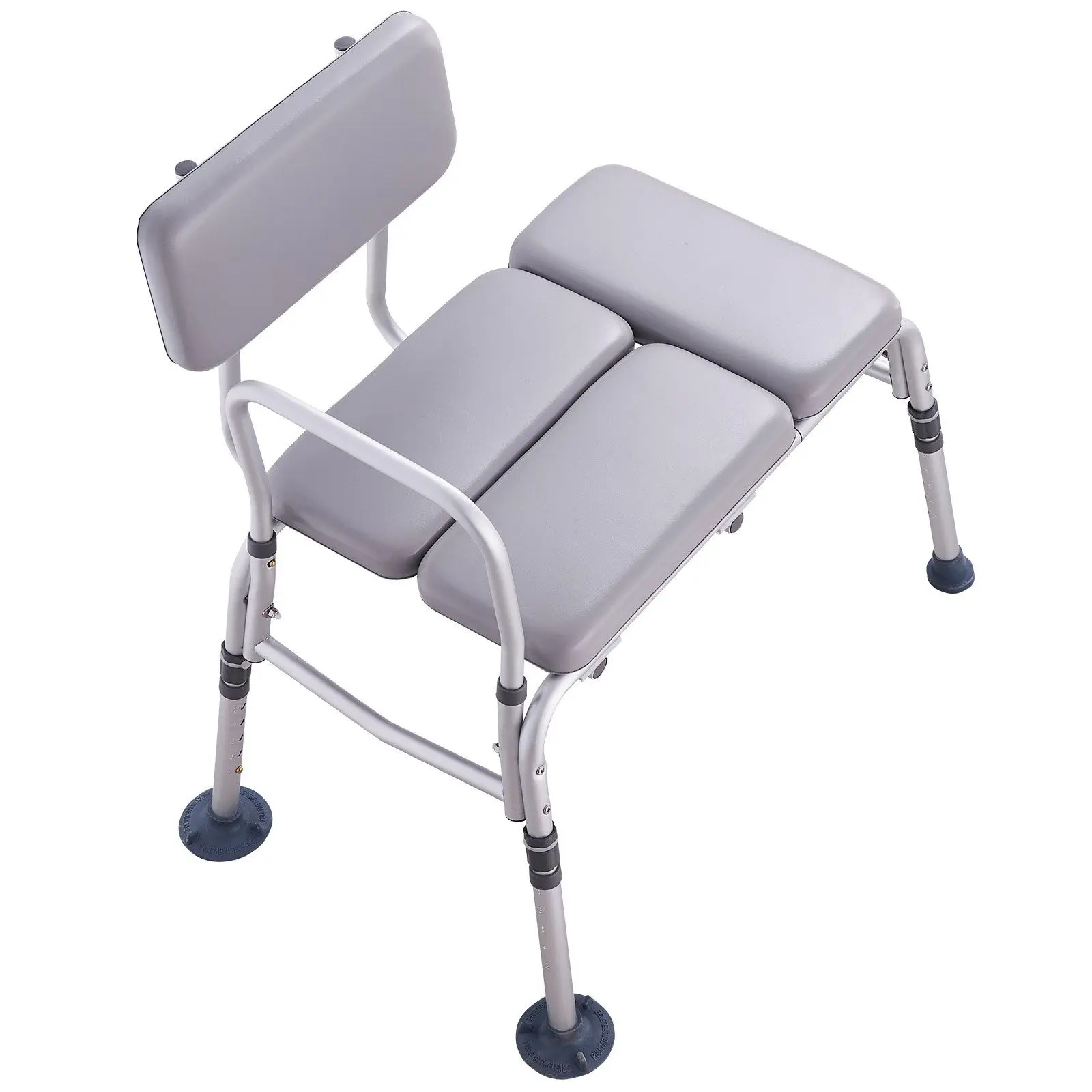 VEVOR Tub Transfer Bench for Bathtub 500lbs, Shower Seats for Adults, Lightweight Shower Bench for Elderly and Disabled with Padded Seat, Non-Slip Bath Seats with Armrest and Reversible Backrest
