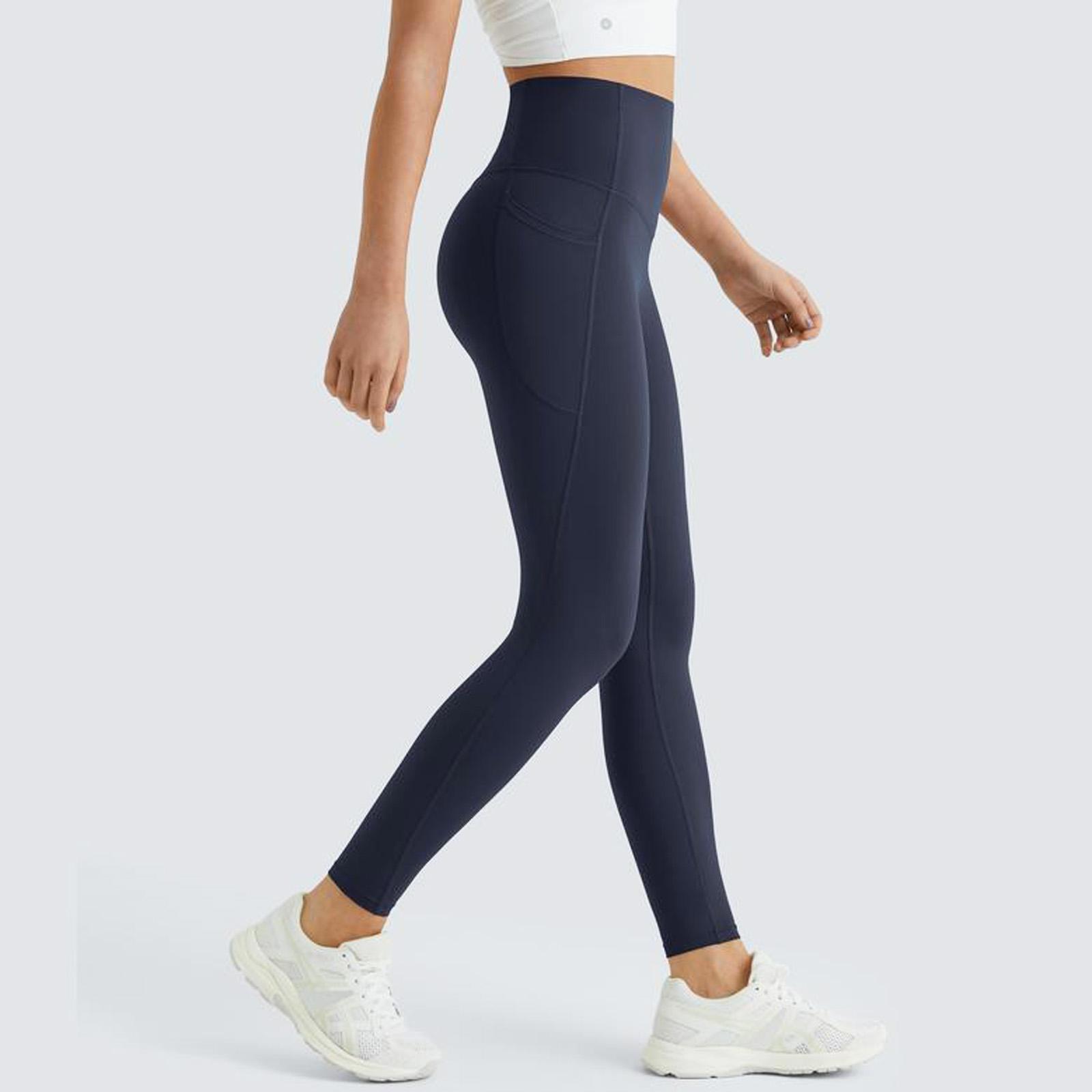 High Waisted Workout Yoga Leggings Tummy Control Butt Lifting with Pockets Breathable Gym Sportswear for Women