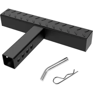 Hitch Step for 2 Inch Receiver, Steel Trailer Step with Non-Slip and Rust Towing Bumper Guard for   SUV  Pickup, 500LBS Max Load