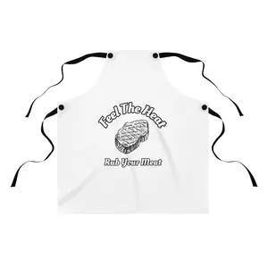 "Feel The Heat, Rub Your Meat" Apron