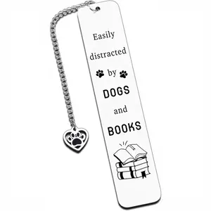 Father's Day Dog Lover Book Gift, Fun Dog Bookmark for Reading Women, Cute Book Sign for Dog Mom Owners, Perfect Reading Accessory
