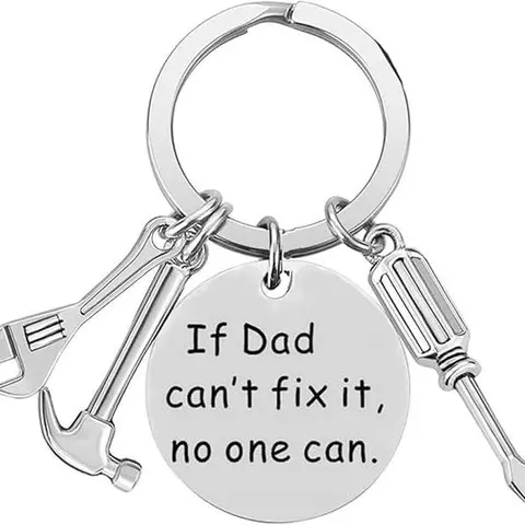 Gift Dad from Daughter Wife Son Kids Romantic Presents Fathers Day Keychain Gift Ideas