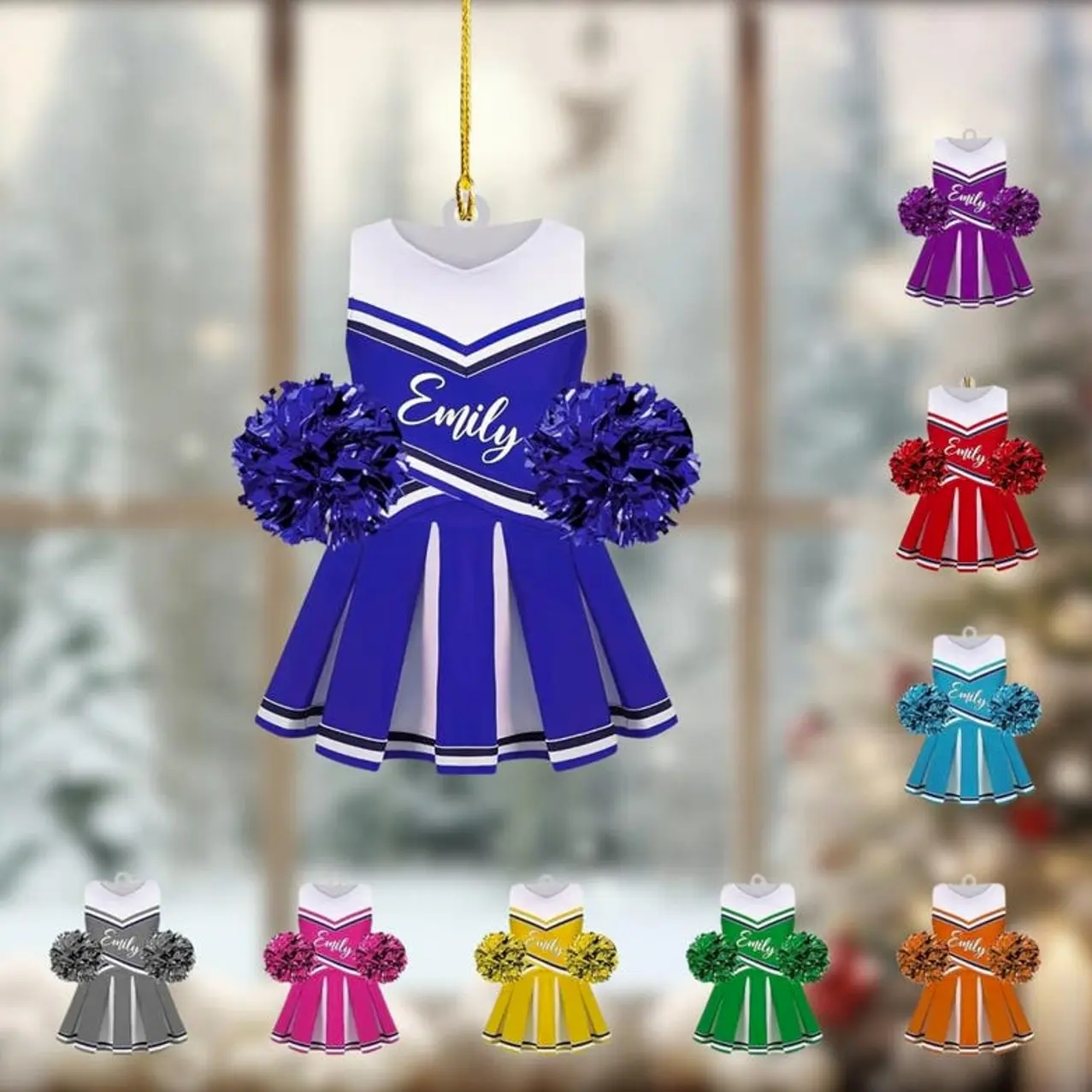 Personalized Cheerleader Ornament: Acrylic Christmas Decor