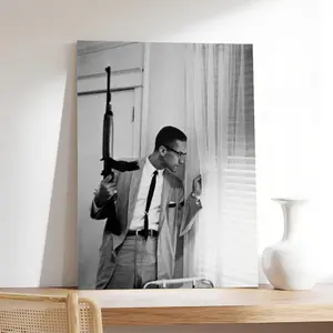 Malcolm X .by Any Means Necessary Poster Decorative Painting Canvas Wall Art Living Room Posters Bedroom Painting wall  decor Kitchen Ornaments