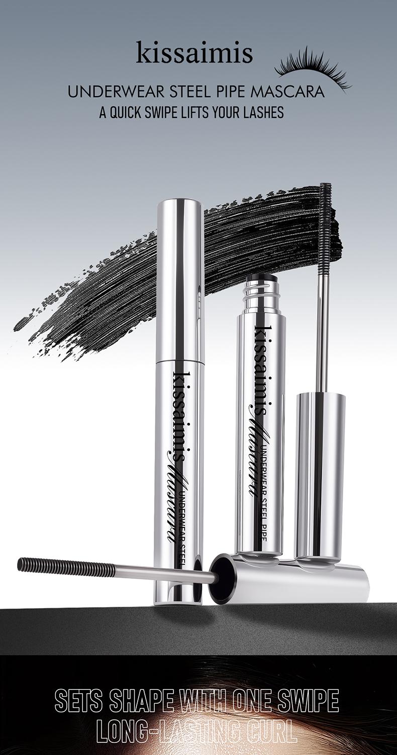 2-Pack Viral Mascara – Get Long, Full, Curled Lashes in Seconds, Waterproof & Smudge-Proof | Effortless Everyday Quick Makeup