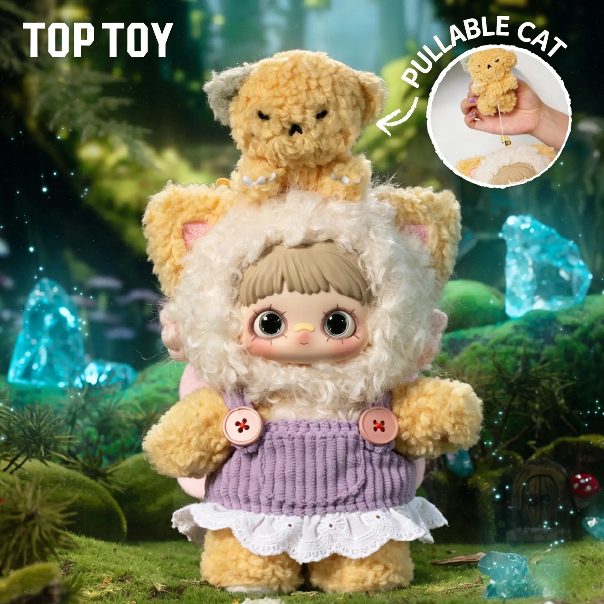 [TOPTOY] MayMei Symbiote Neverland Series Soft Plush Blind Box, Cute Stuffed Toy Figure, Desktop Ornament, Collectible Toy, Blind Bags, Plushie Love, Ideal Birthday & Holiday Gift, Special Box