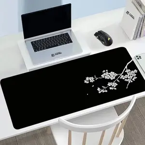 Sakura Design Mouse Pad Large Gaming Mouse Pad with Stitched Edges Non-Slip Rubber Base Washable for Office Gamers
