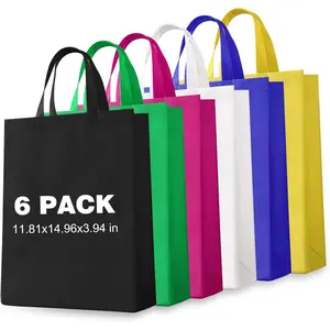 Custom Tote Bag Set of 5/10/50/100,Personalized Logo Text, Shopping Bags,Business Activities Promotional Item