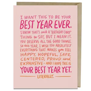 Best Year Ever Birthday Card