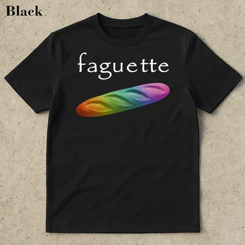 Rainbow Baguette Meme Shirt, Baguette Shirt, Savage Shirt, Funny Saying Shirt, Inappropriate Shirt, Aggressive Shirt, Gen Z Shirt, Meme Tee