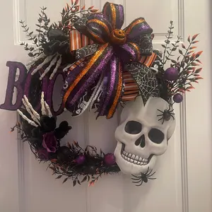 Halloween Skeleton Wreath, Skeleton Wreath, Halloween Decor, Skeleton Decor, Door Decor Decoration Decoration Decoration