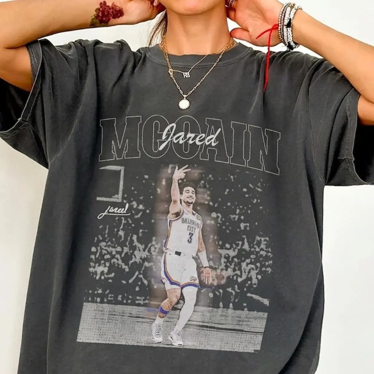 Jared McCain Oklahoma Basketball Adult and Youth T-Shirt Sweatshirt, Jared McCain shirt, graphic t-shirts, Game Day Shirt, Oklahoma Basketball merch, men's clothing clothes merch, Gift For Women