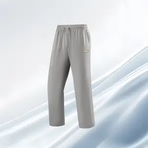 Men'S Solid Loose Sweatpants,95% Polyester Athleisure Trousers, Versatile Year-Round Sports Trousers,Lightweight Soft Fabric, Comfortable Casual Gym Wear, Mens Clothing Polyester Clothes,Loose Casual Sweatpants