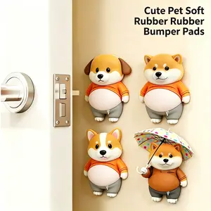 6Pcs 3D Dog & Cat Belly Mochi Squishy Stickers | Stress Relief Fidget, Cute Squeeze Toys for Kids, Party Favors, Classroom Gifts, School Rewards, Fun Gift for Adults & Kids, Silicone Puffy Car Door & Wall Buffers, Valentine’s Day & Easter