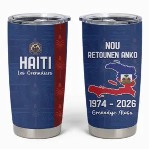 Haiti Football Tumbler Cup Nou Retounen Anko 1974-2026