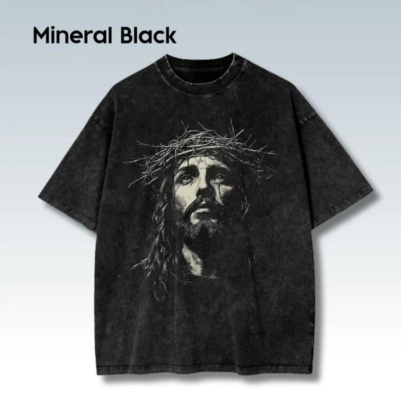Jesus Shirt Christian Streetwear Religious Gift for Him or Her Faith Apparel Unisex Tee Jesus Christ Church Wear vintage 90s graphic tees Summer Casual
