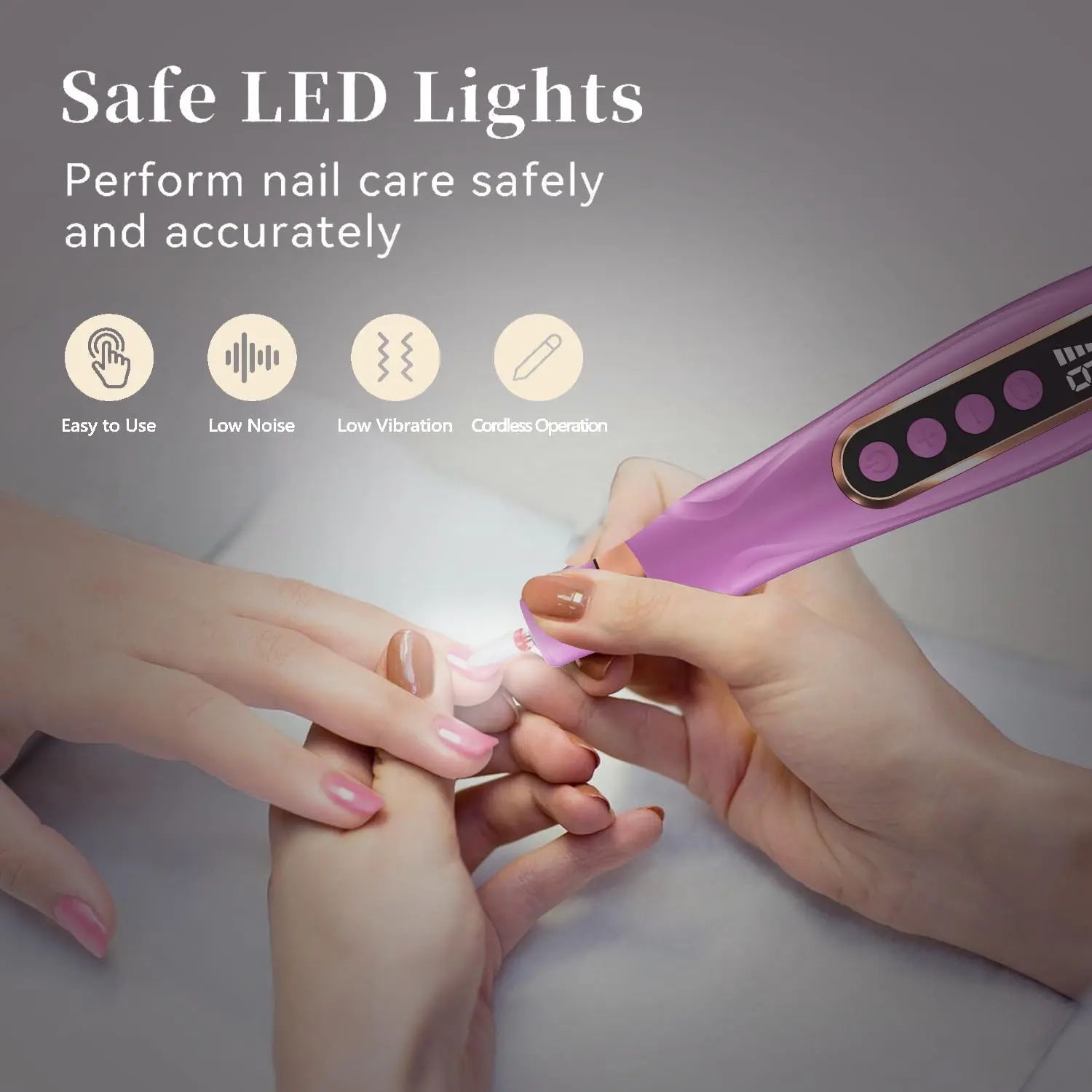 HengYuaoler Nails Drill & Electric Nails File Kit – Rechargeable Professional E-File Nail Set Salon Cordless