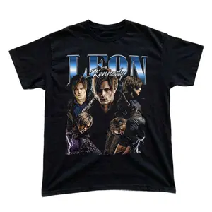 Leon Vintage Graphic Tee, Re.si.dent Evil Game Graphic Tee, Leon T-shirt, Unisex Leon Kennedy Game Graphic Tee, Re.si.dent Evil Video Game Shirt, Gift for Men, Gift for Women