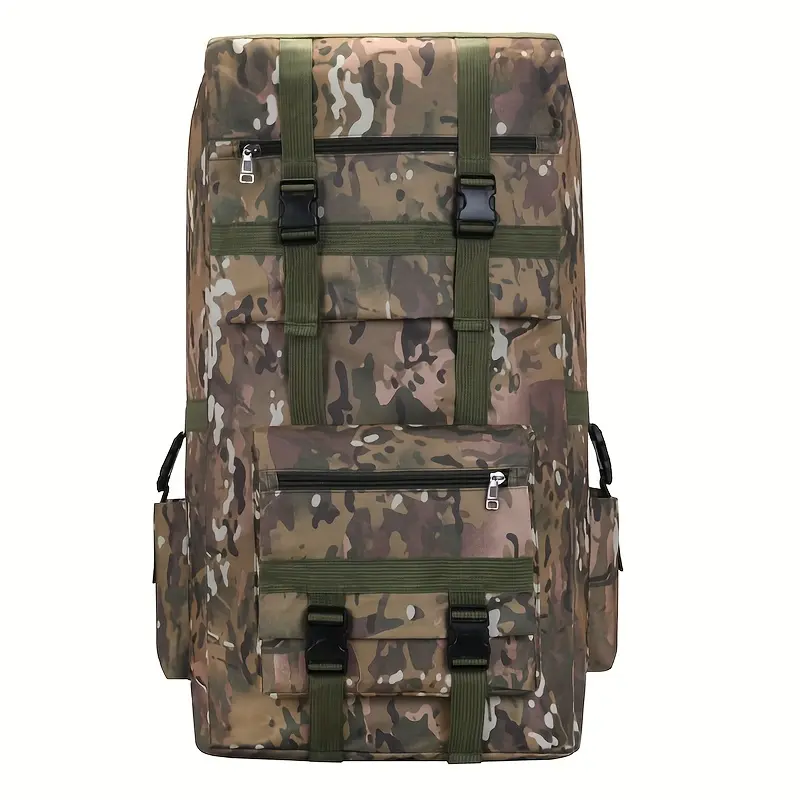 [Tactical Backpack] Large 120L Tactical Camouflage Backpack |   High Quality, Adjustable Shoulder Straps, Multiple Compartments for Travel, Hiking & Outdoor Adventures, Secure Zipper Bag