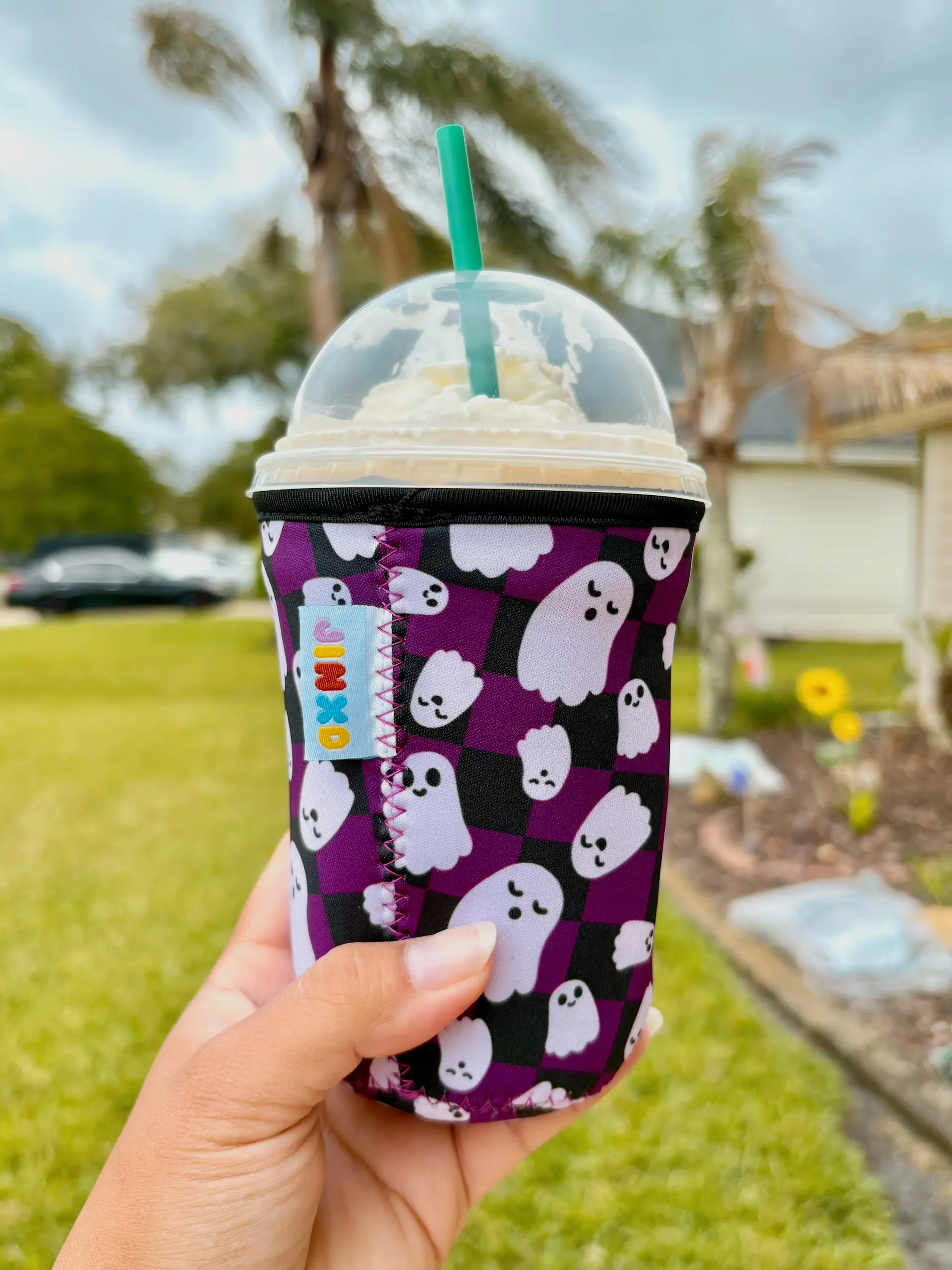 Spooky Ghost Insulated Coffee Sleeve, Drinkware