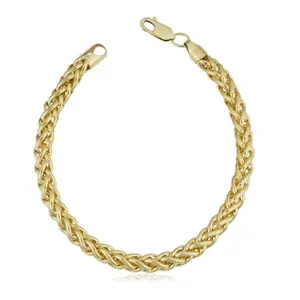 14k Yellow Gold Filled 6-mm Bold Franco Link Chain Bracelet