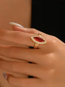 Fashion Colorful Zirconia Decorated Ring, Elegant Everyday Ring, Fashion Jewelry for Party, Daily Clothing Decor, Trendy All-match & Exquisite Jewelry for Birthday Gift, Elegant Fashion Rings, Unique Rings
