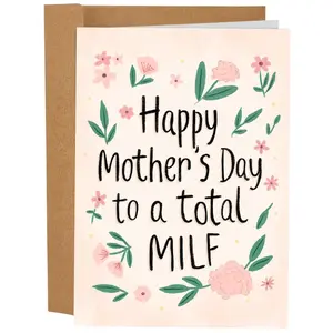 Funny Mother’s Day Card, Sarcastic Mom Card, 5x7 Inch Individual Greeting Card with Kraft Envelope, Humorous Mother’s Day Card, Bird Card,Grandmother or Wife,Really Great Mom Terrific Best Mom Ever Card, Sarcastic Mom Gift