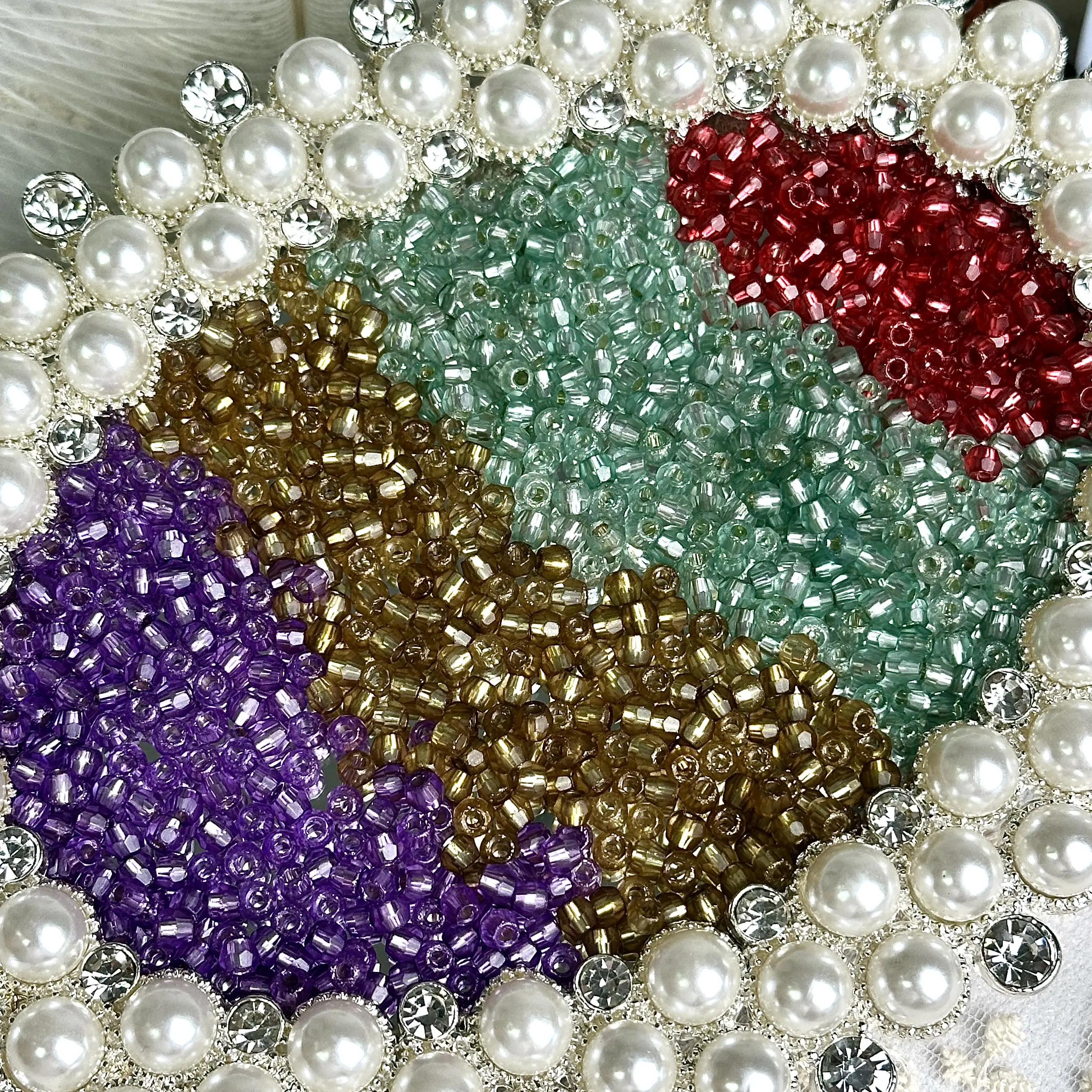 【H1-23】【For Jewelry】Bicone Silver-Infused Seed Beads  (4mm) /30ML/75ML, Jewelry Diy
